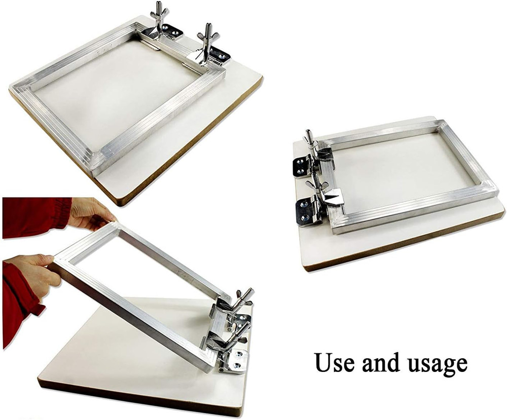 2Pcs Screen Frame Butterfly Hinge Clamp for Silk Screen Printing Hobby Printer I