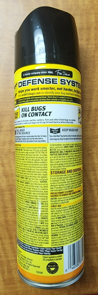 6 Raid Multi Insect Killer Bug Killer Spray, Orange Breeze Scent, 15 oz Each
