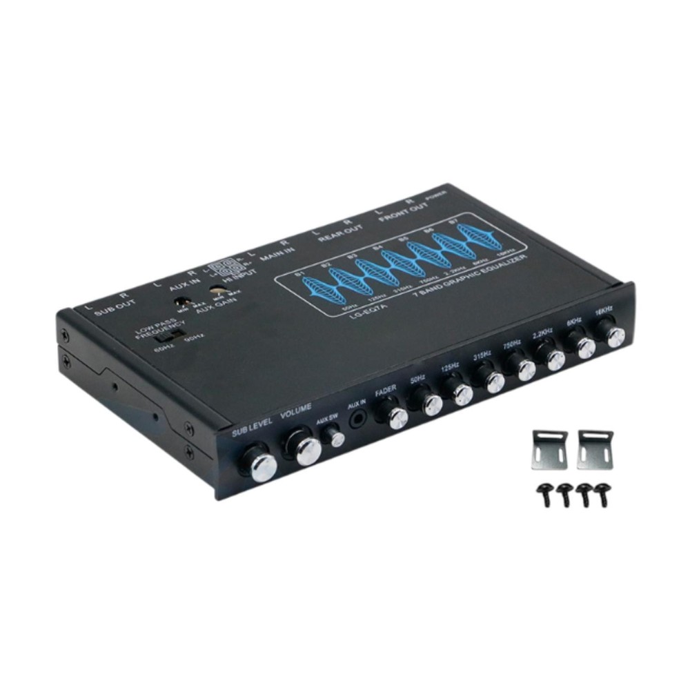 7 Band Car Audio Equalizer Easy Install DV 12V Sturdy Graphic Equalizer