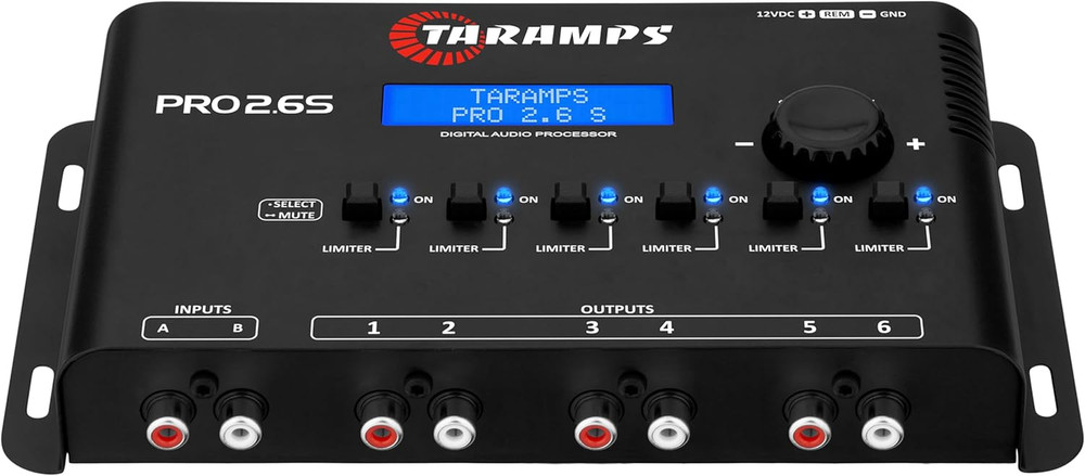 Pro 2.6S Digital Signal Processor Equalizer 3-Band Graphic Equalization 6 Channe