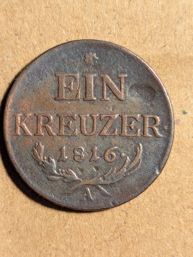 1816-A Austria Ein Kreuzer
