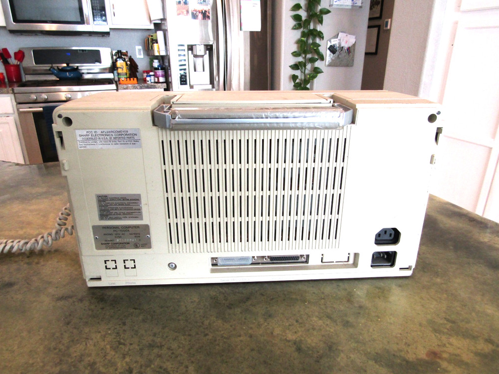Vintage Scarce "A" Version Sharp PC-7000A Portable Luggable Personal Computer