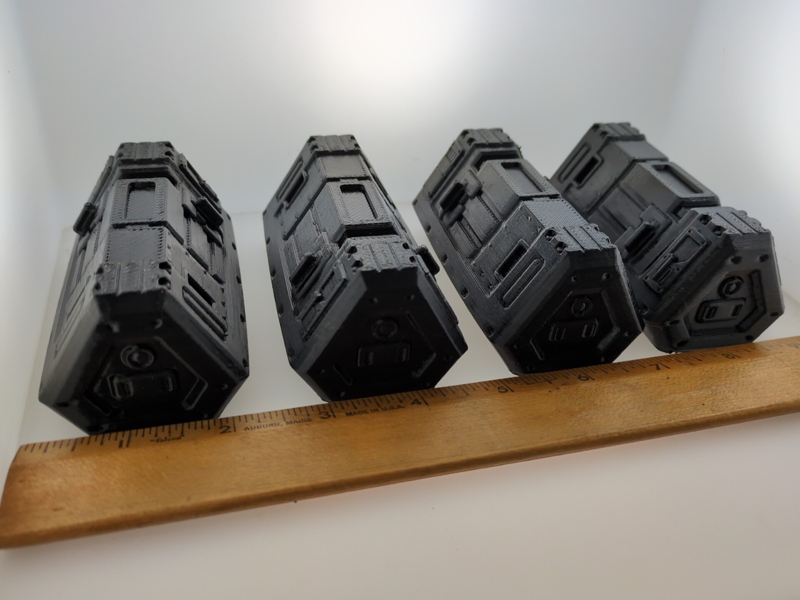 4 sci fi containers #2 28mm terrain FAST SHIP|Alternate Wargaming Miniature