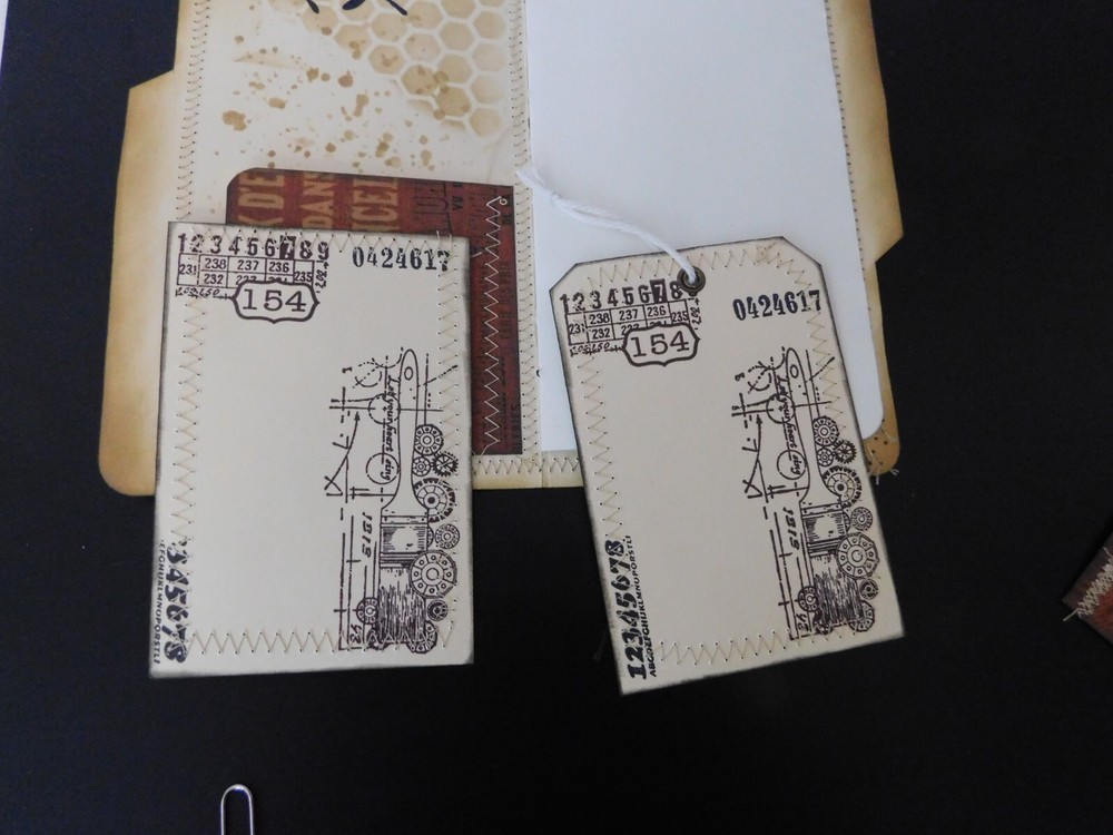 Junk Journal Add On File Envelope Tags Journal Card Set A