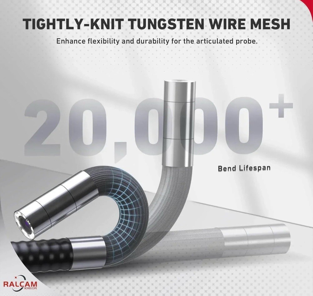 Ralcam F408A Borescope Endoscope Camera for Android & iPhone