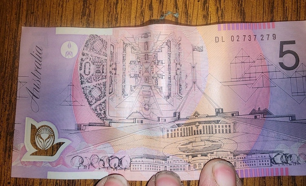 Australia $5.00 Five Dollars Note - Circulated