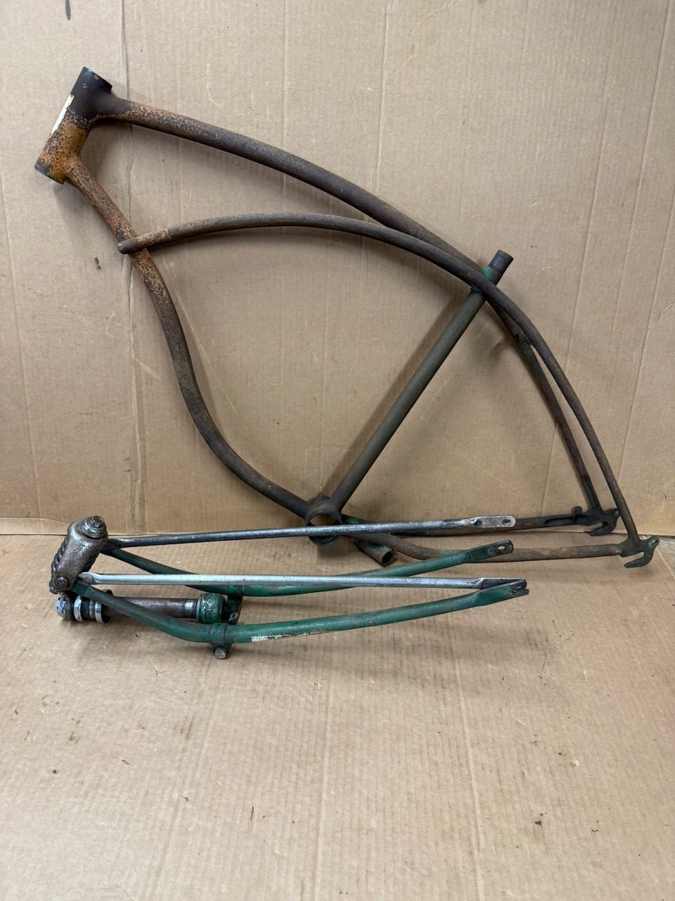 Schwinn 1949 Whizzer 26" Bicycle Frame & Springer Fork Needs Restored
