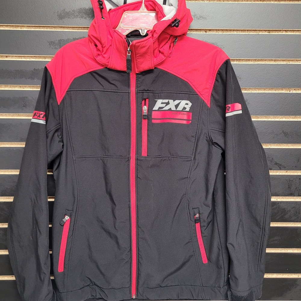 Men's FXR Racing Black/Red Renegade Softshell Jacket Size MEDIUM