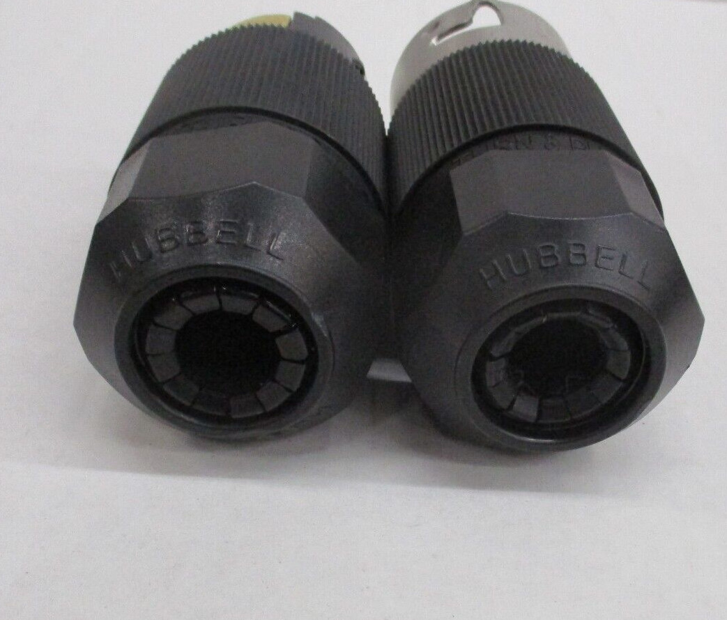 Hubbell CS8364L/CS8365L 50A 250V 3P 4W Male/Female Twist Lock Plug