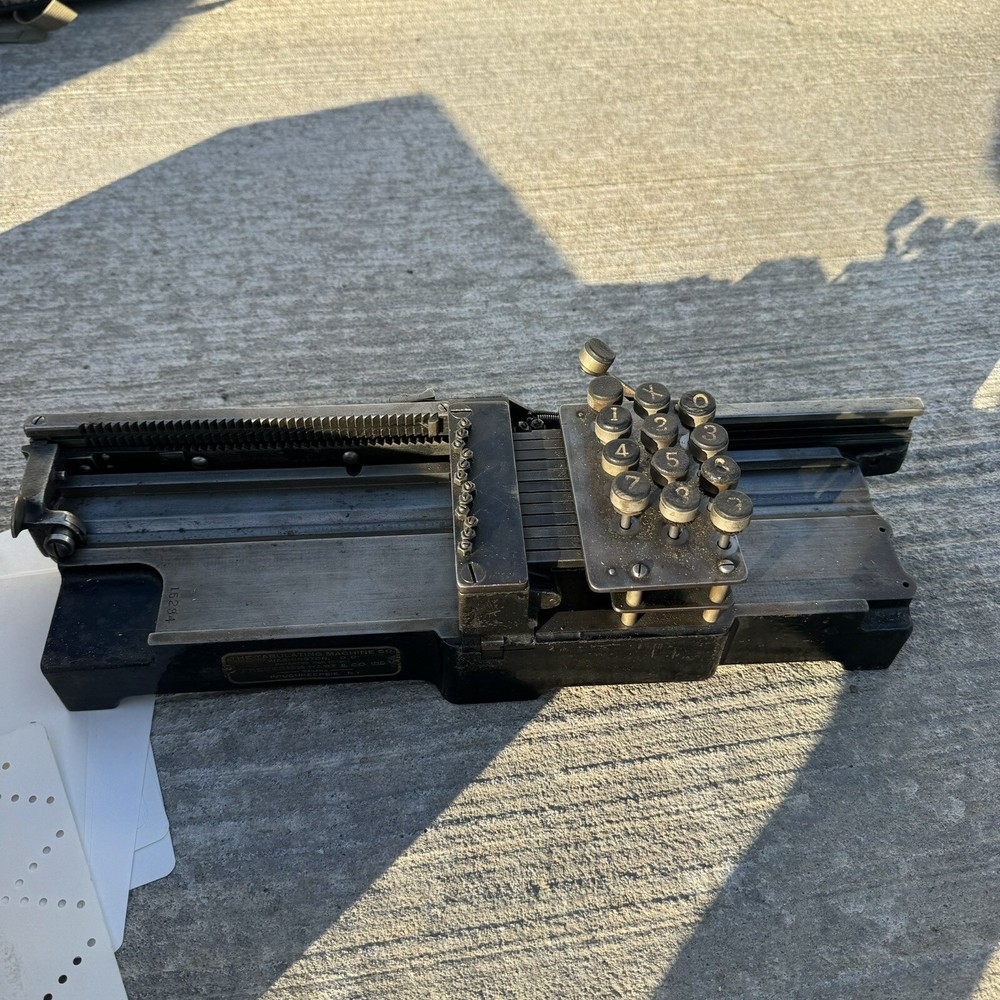 Antique Computer Tabulating Machine Co 1901 Frederick Hart & Co Herman Hollerith