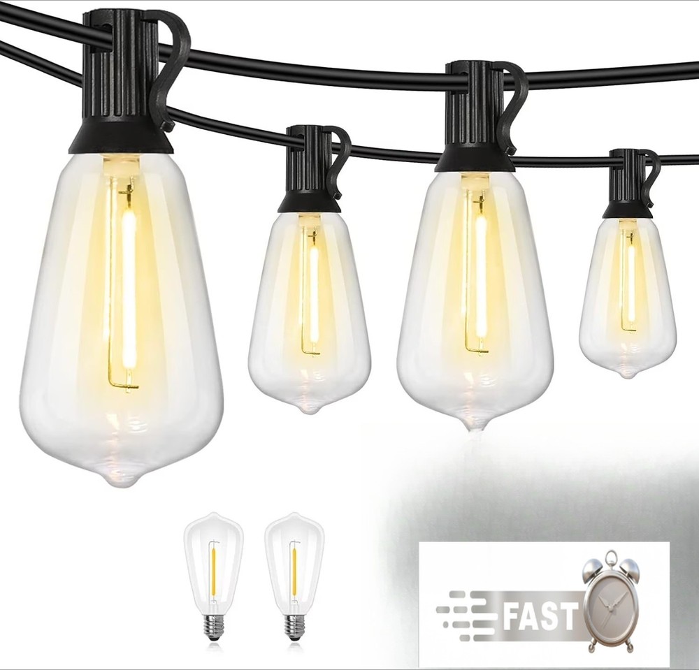 Outdoor String Lights, 50FT