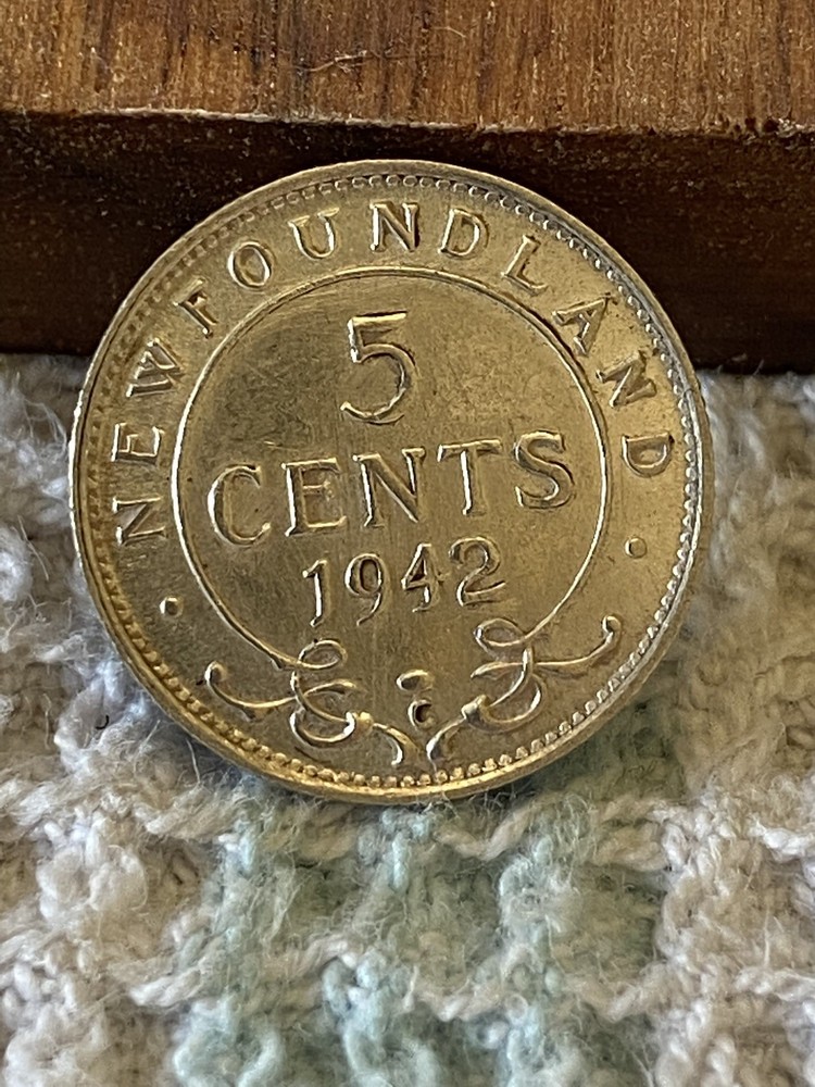 1942 Newfoundland 5 Cent
