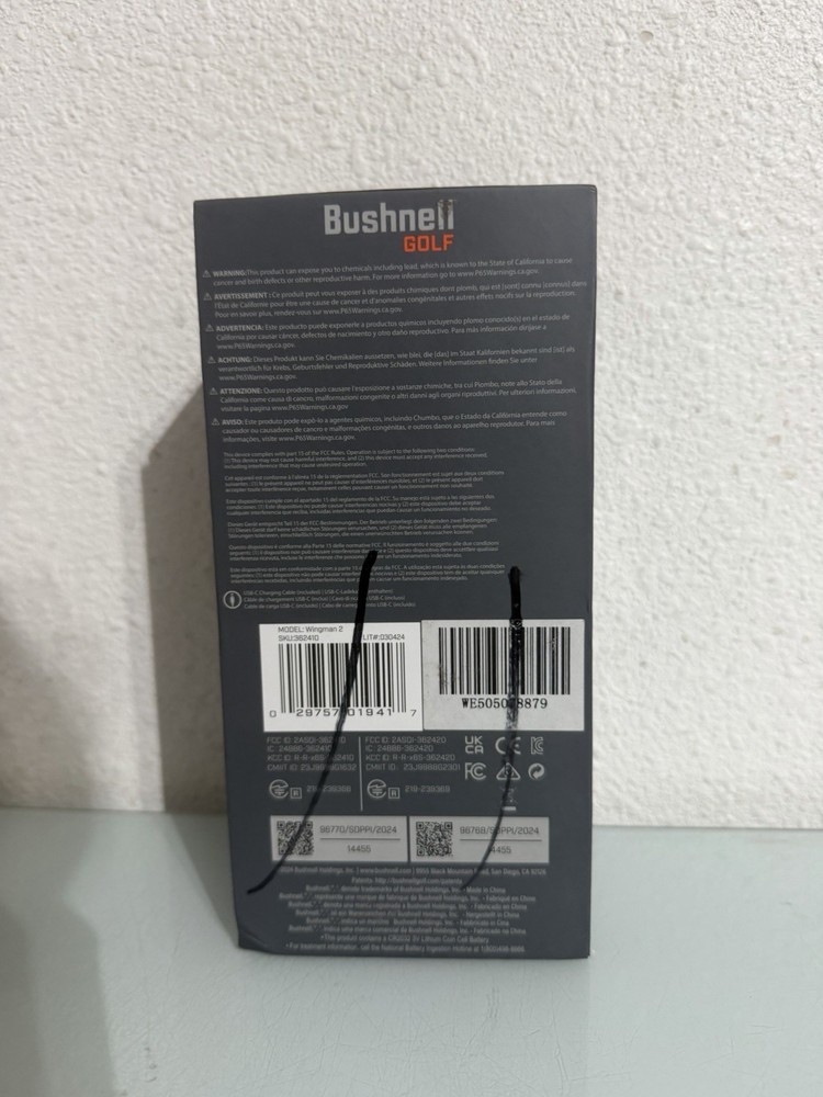 Bushnell Wingman 2 Golf GPS Speaker, Upgraded BITE Remote, Open Box