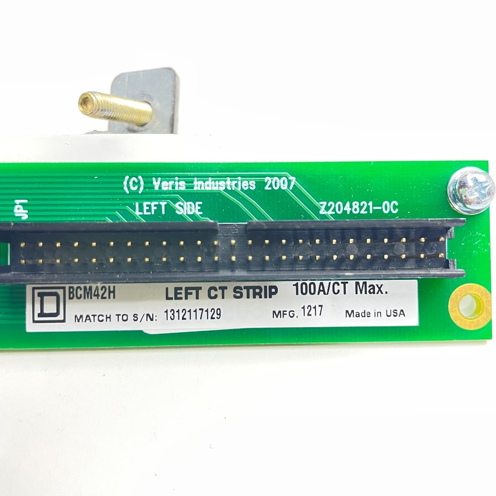 SQUARE D BCM42H LEFT STRIPS SINGLE PHASE 100A 120V