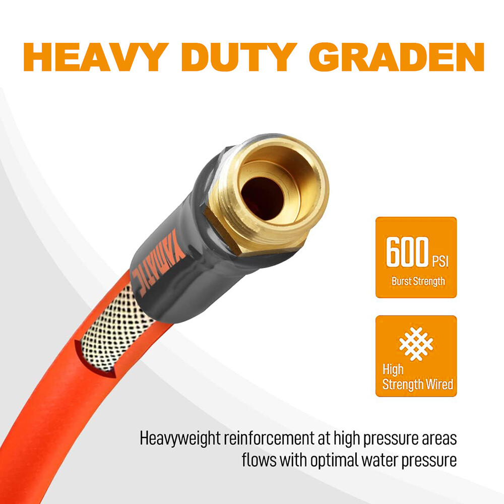 YAMATIC Heavy Duty Garden Hose 5/8 in Super Flexible Water Hose All-weather