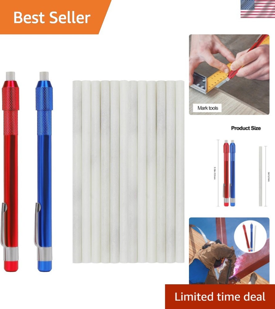 Soapstone Marking Set: 14 Professional Quality Tools for Welding & Fabrication