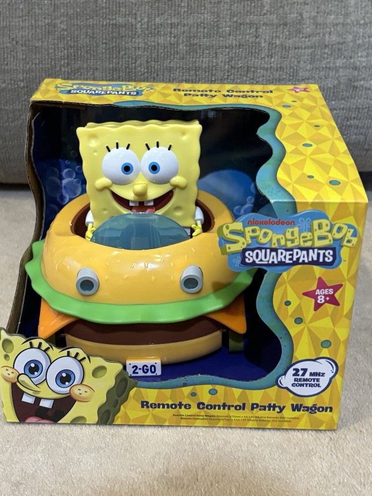 NEW, SPONGEBOB SQUAREPANTS REMOTE CONTROL PATTY WAGON