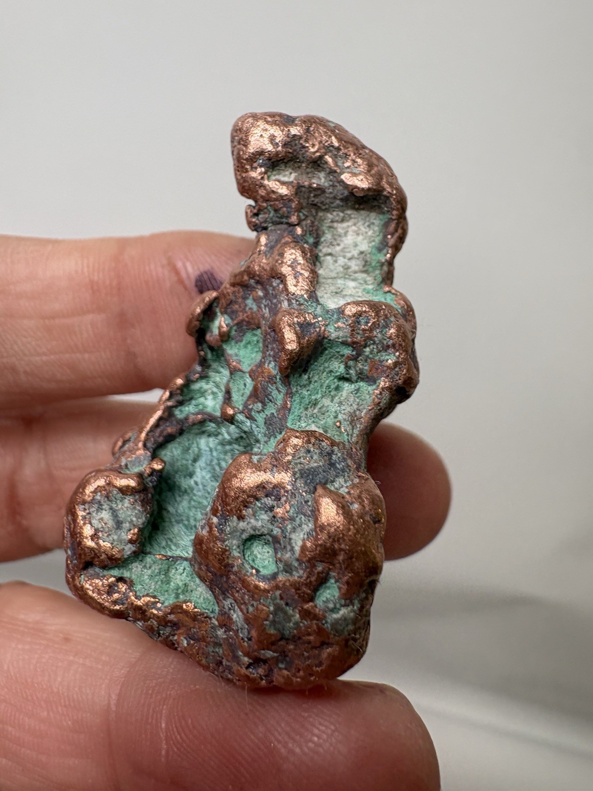 Pure Copper Rock Nugget Native Mineral Display Jewelry Specimen Upper Michigan