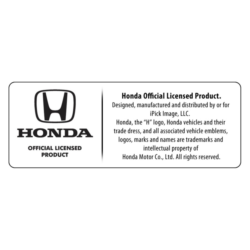 Honda Logo Rectangular Brown Leather Key Chain Keychain Key-ring