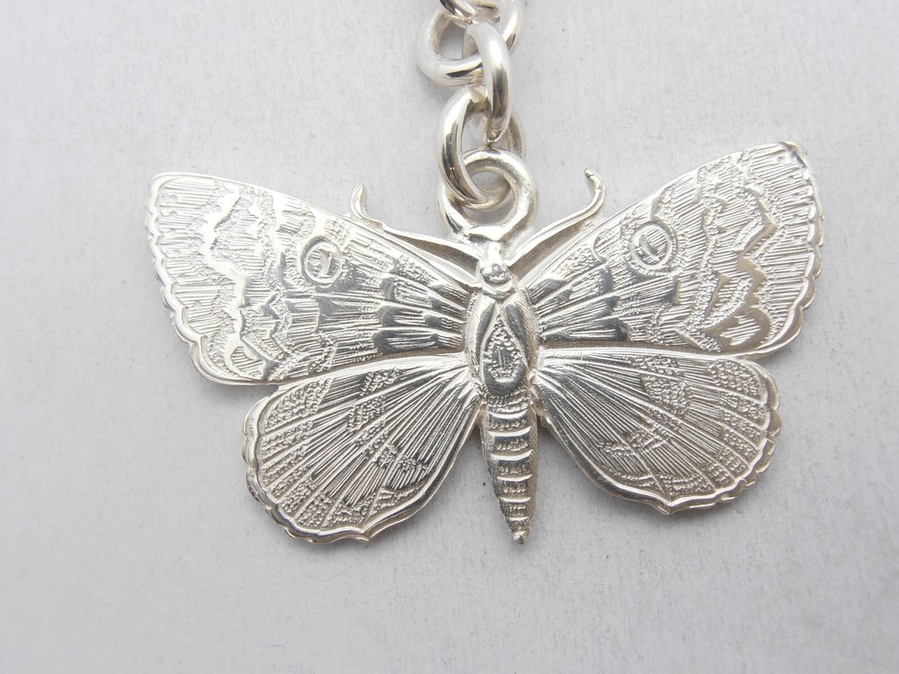 Butterfly: 925 Silver Keychain - Lepidoptera - Keys - Break -