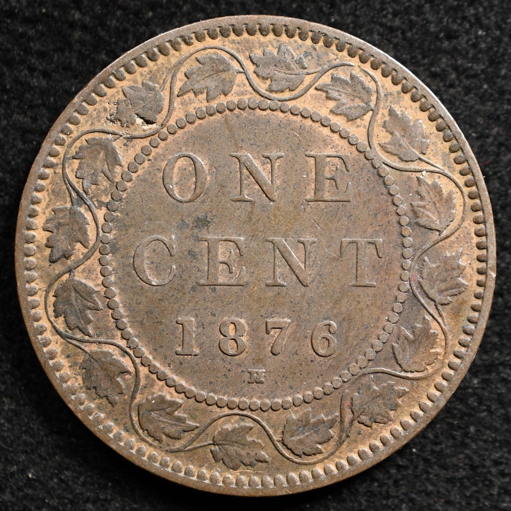 Canada 1 Cent 1876H, Coin, Inv#J578
