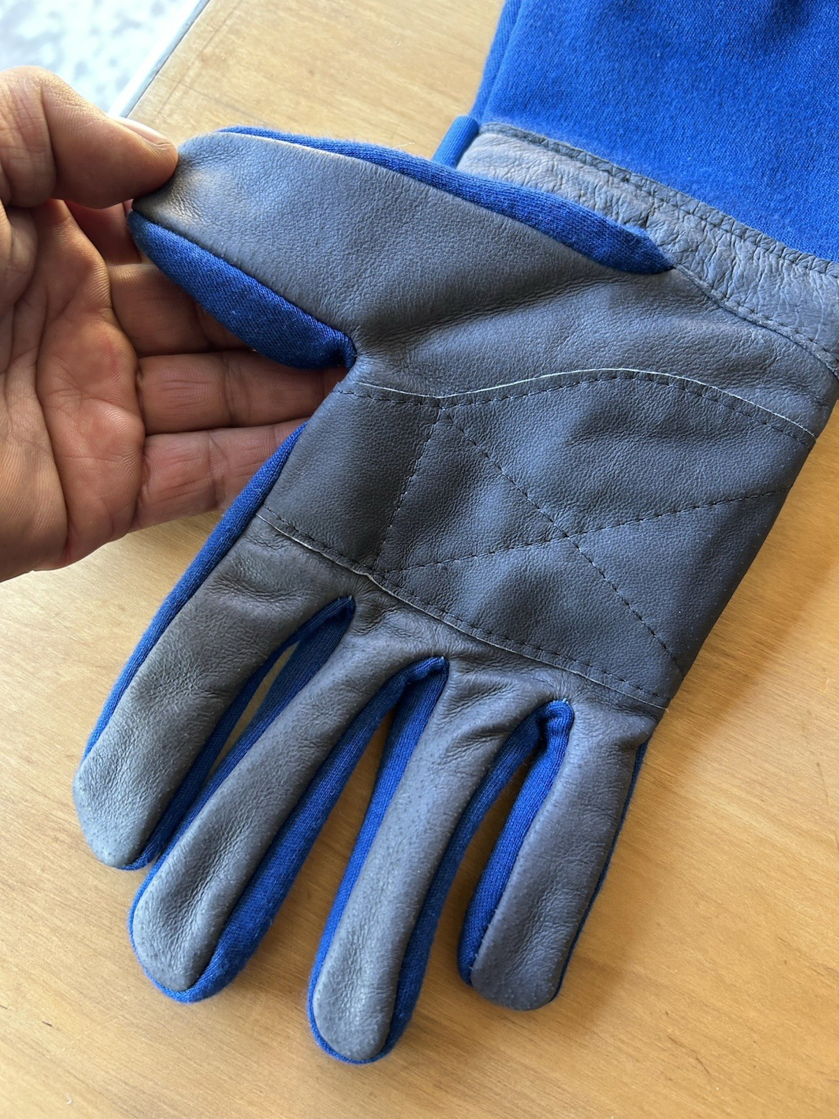 Deist Driving Gloves - SFI 3.3/5 Glove Safety Men's Large Blue