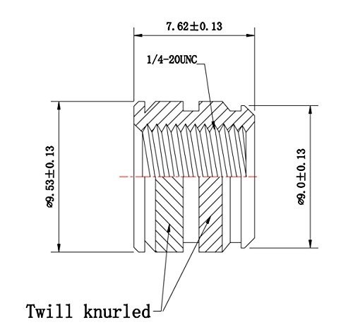 1/4-20 Threaded Heat Set Inserts for 3D Printing - 20 Pack, Short Length