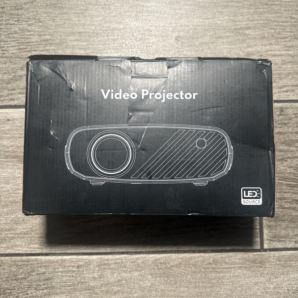 2025 Mini Projector - Portable 1080P HD Projector with Tripod for iPhone/Android