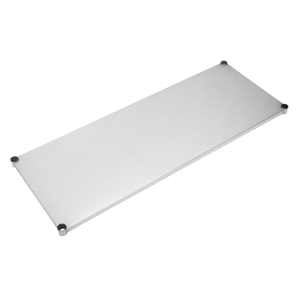 Under Shelf Stainless Steel Wide Double Over-panel for Prep Table Commerce/Home