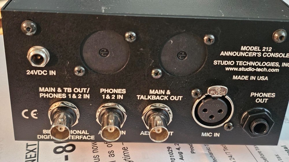 Studio Technologies Model 212 Sportscaster Console