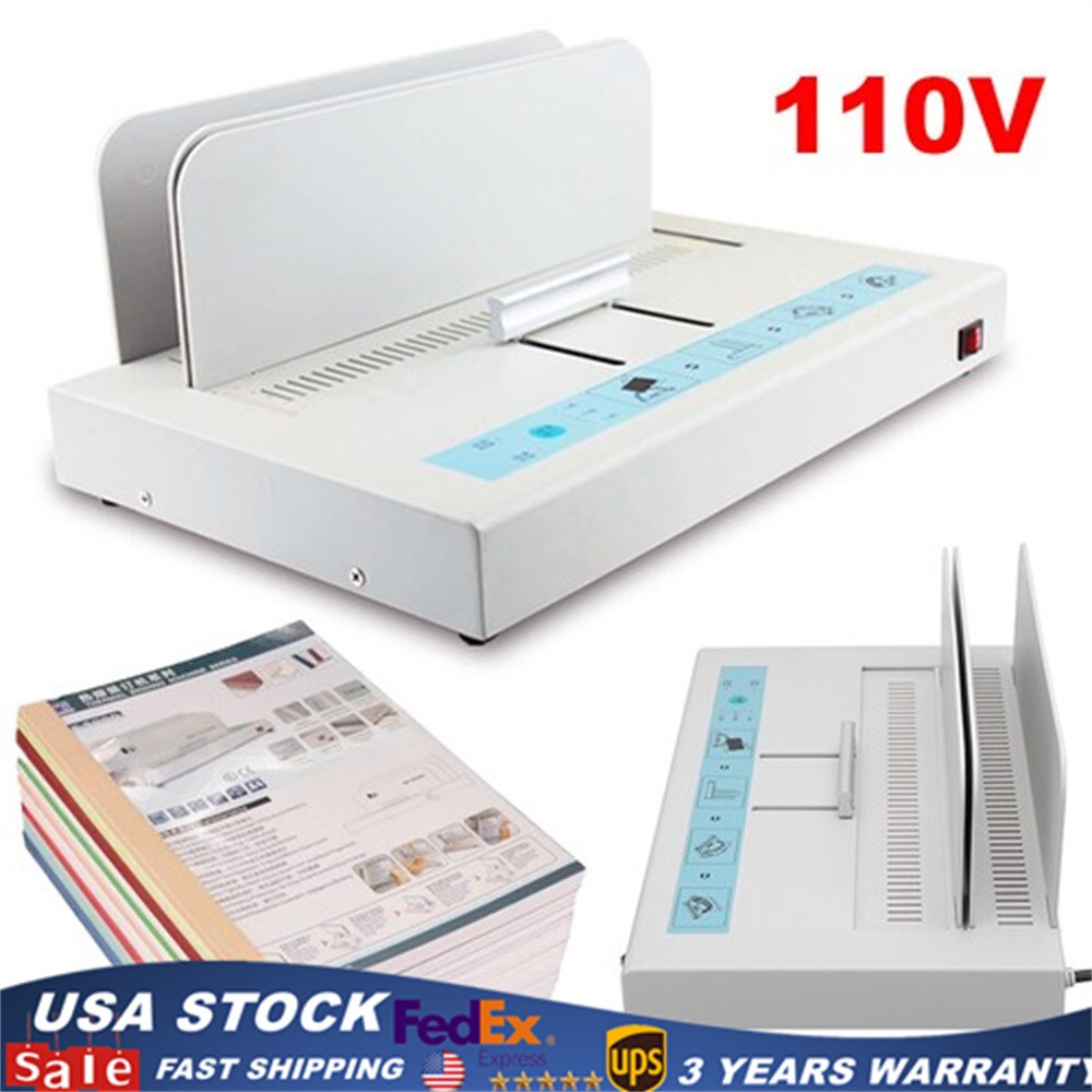 Thermal Binding Machine, 110V Hot Glue Binding Machine A4 Document Heat Binder