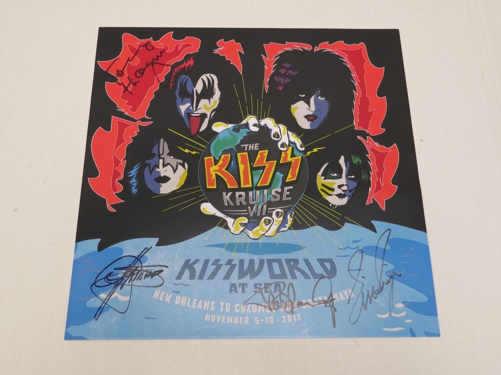 KISS KRUISE VII SIGNED AUTOGRAPHED POSTER - SIMMONS STANLEY SINGER THAYER