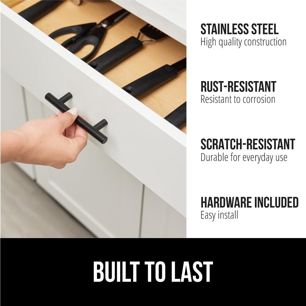 30 Pack 5 Inch Kitchen Cabinet Handles Matte Black Cabinet Pulls Black Drawer..