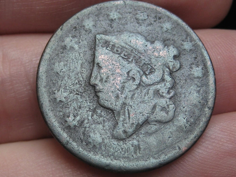 1816 Matron Head Large Cent Penny- About Good Details