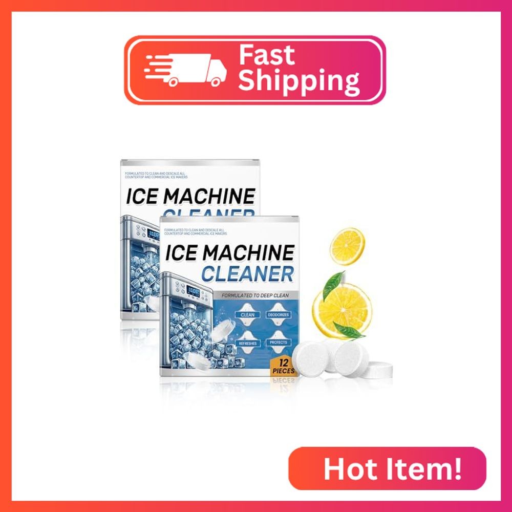 YIVANNUO Ice Machine Cleaner Maker Descaler - 24 Clean Tablets, Compatible with