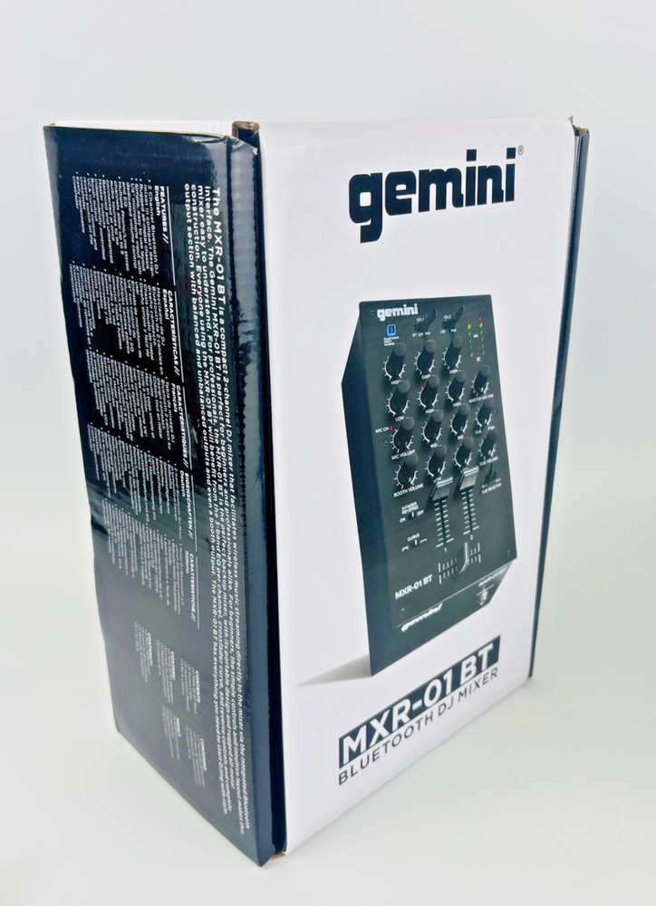 Gemini MXR-01BT 2 Channel Bluetooth DJ Mixer