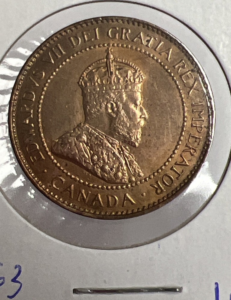 1904 Canada Large One Cent Coin - Red Better Condition