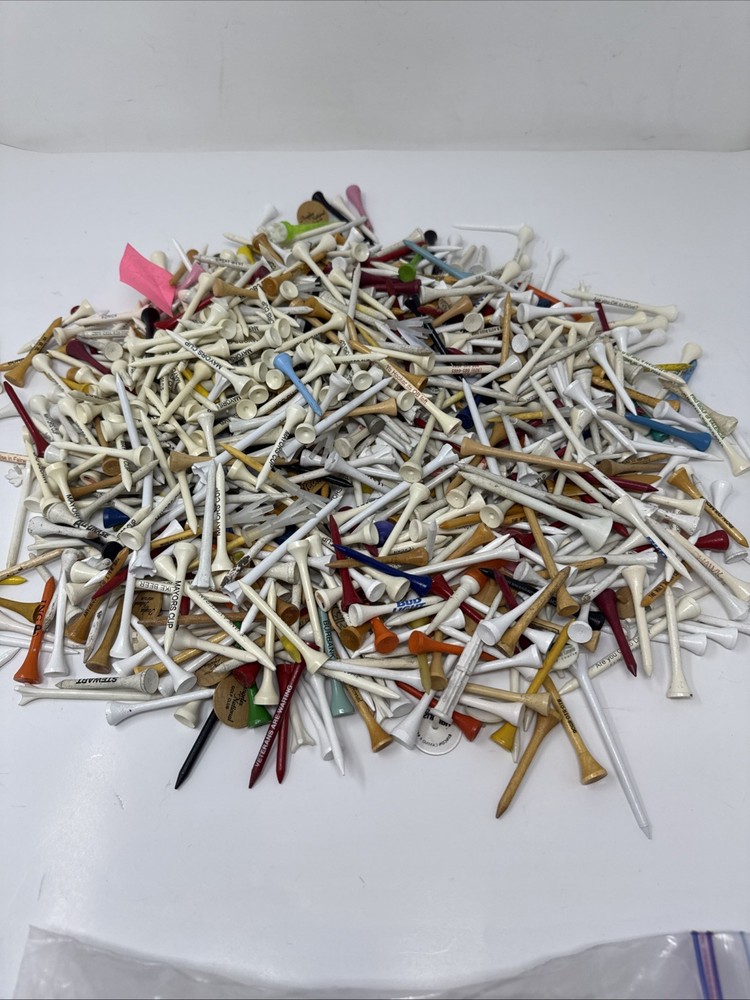 2 LB Bulk Mixed Golf Tees Lot – Assorted Colors & Sizes