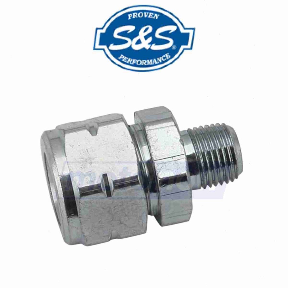 S&S Cycle 50-8120 Compression Return Fitting for Engine Oil Pumps  hw