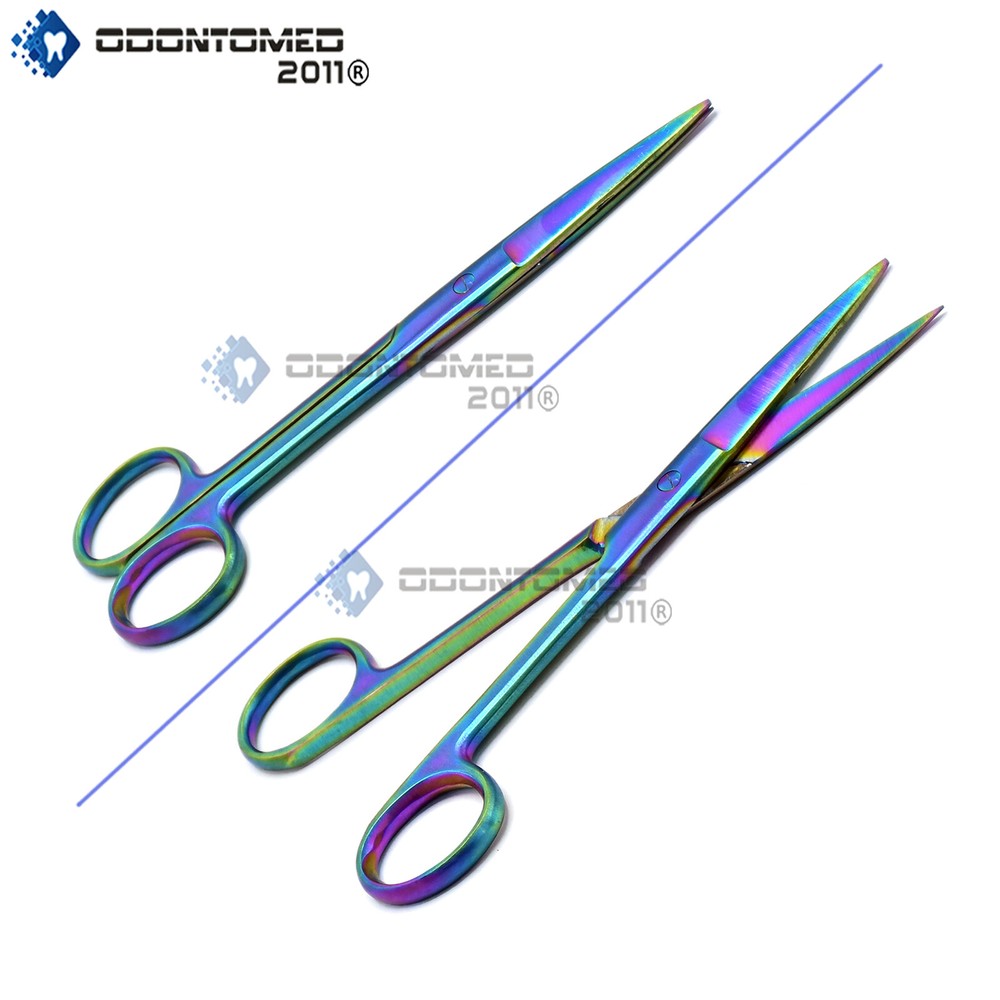 ODM Operating Scissors 5.5" Straight Multi-Color (Sh/Sh) Surgical Instruments
