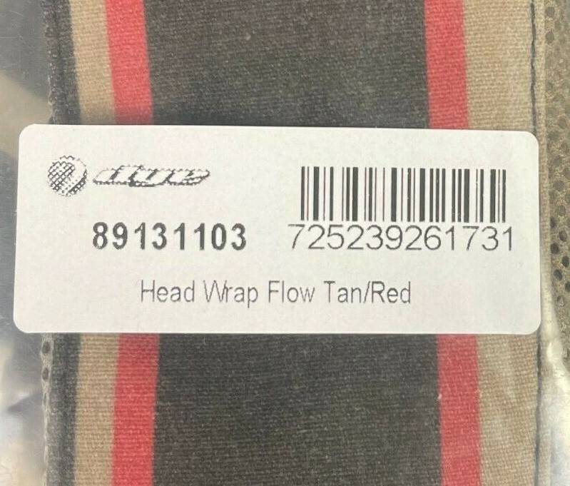 NEW Dye Head Wrap - Flow Tan/Red