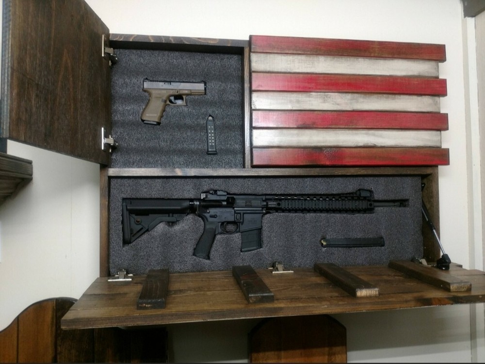 American Flag Gun Safe