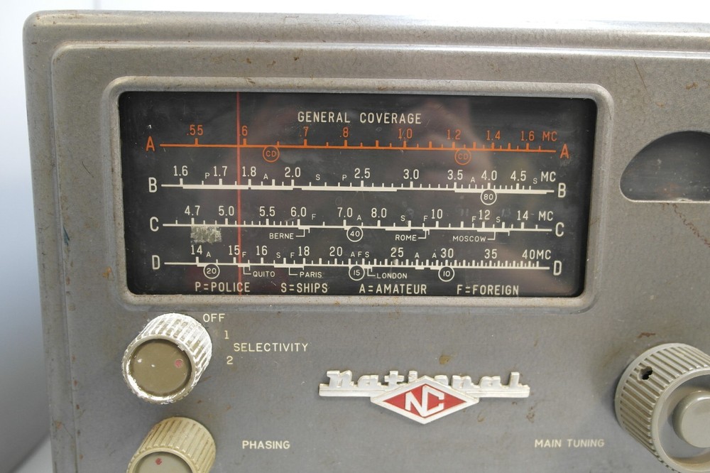 National Company Equipment - General Coverage Receiver NC-98 UNTESTED