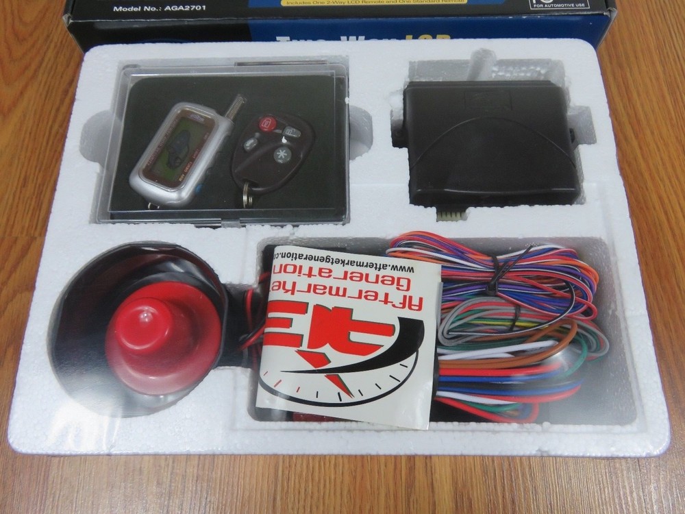 Two-way LCD Vehicle Security System--Includes two 2-way LCD Remotes