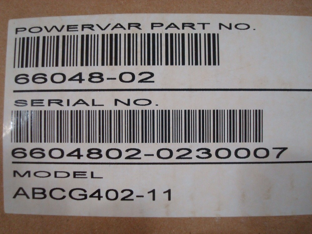 Powervar ABCG402-11 Ground Gaurd Conditioner NOS