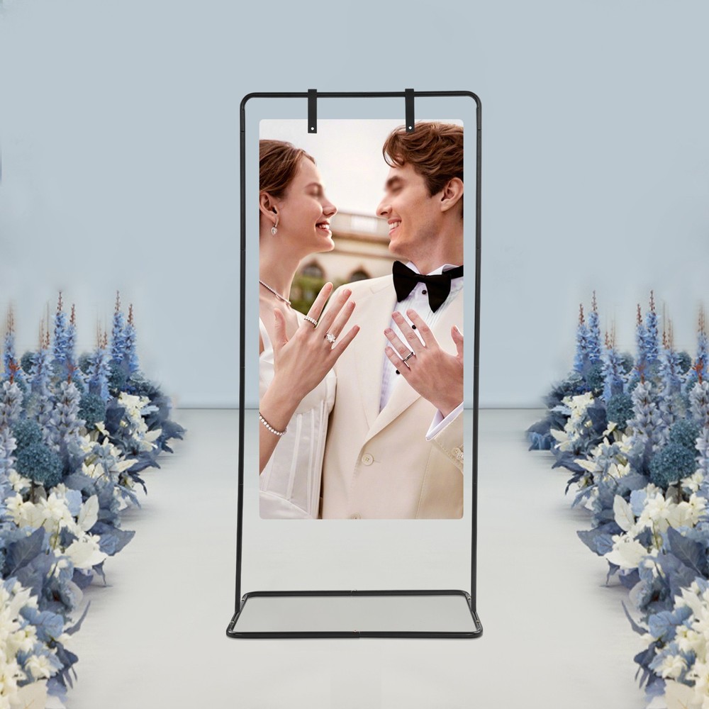 Display Stand for Wedding Sign Rectangular 175x80x50CM Black