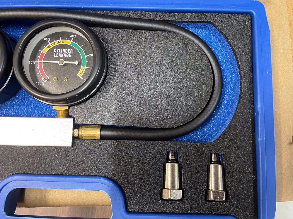 Cylinder Leak Down Tester Petrol Engine Compression Leakage Detector Tool Kit US