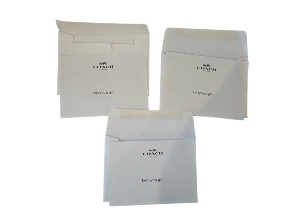 Authentic Coach Greeting Cards - 13 Cards Total