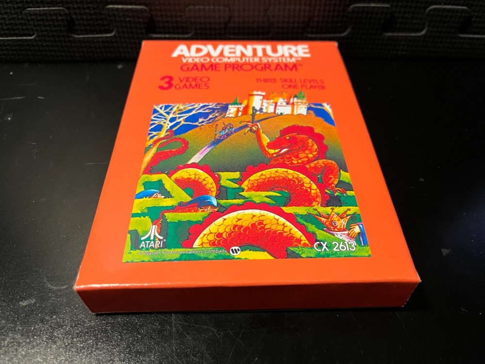 1982 Atari Adventure - Empty custom design display box
