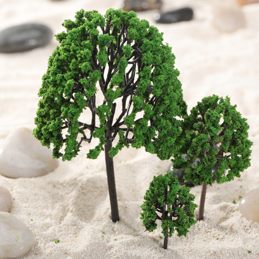 11pcs Assorted Tree Model Train Park Railway Diorama Scenery Layout O Scale 1:50